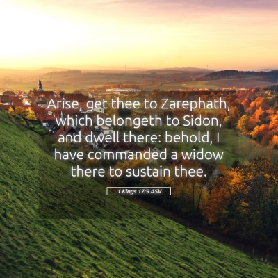 Picture 05 - 1 Kings 17:9 ASV - Arise, get thee to Zarephath, which belongeth to - Bible Verse Picture