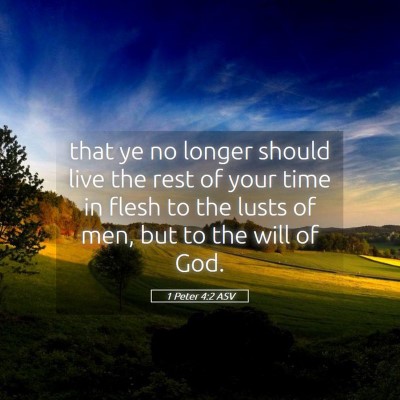Picture 05 - 1 Peter 4:2 ASV - that ye no longer should live the rest of your - Bible Verse Picture