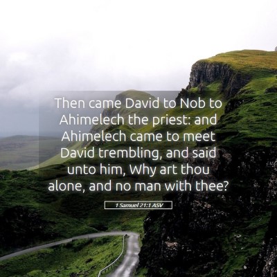 Picture 05 - 1 Samuel 21:1 ASV - Then came David to Nob to Ahimelech the priest: - Bible Verse Picture