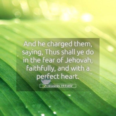 Picture 05 - 2 Chronicles 19:9 ASV - And he charged them, saying, Thus shall ye do in - Bible Verse Picture