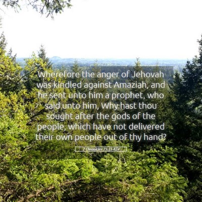 Picture 05 - 2 Chronicles 25:15 ASV - Wherefore the anger of Jehovah was kindled - Bible Verse Picture