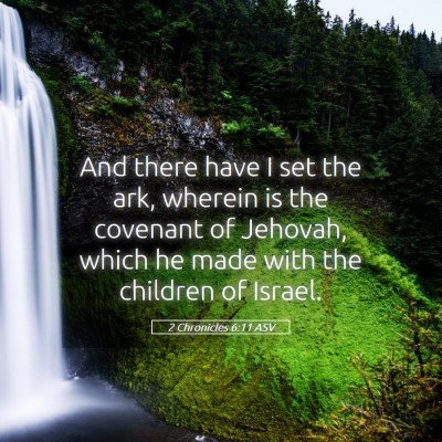 Picture 05 - 2 Chronicles 6:11 ASV - And there have I set the ark, wherein is the - Bible Verse Picture