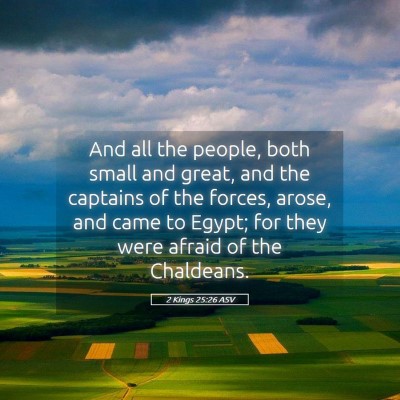 Picture 05 - 2 Kings 25:26 ASV - And all the people, both small and great, and the - Bible Verse Picture