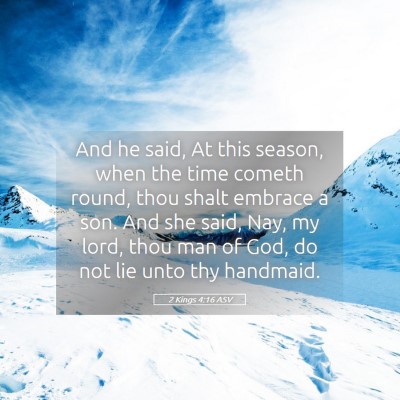 Picture 05 - 2 Kings 4:16 ASV - And he said, At this season, when the time cometh - Bible Verse Picture