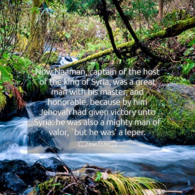Picture 05 - 2 Kings 5:1 ASV - Now Naaman, captain of the host of the king of - Bible Verse Picture