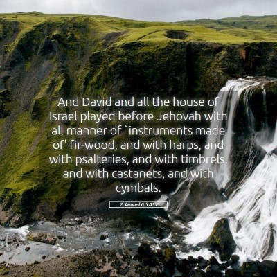 Picture 05 - 2 Samuel 6:5 ASV - And David and all the house of Israel played - Bible Verse Picture