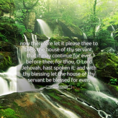Picture 05 - 2 Samuel 7:29 ASV - now therefore let it please thee to bless the - Bible Verse Picture