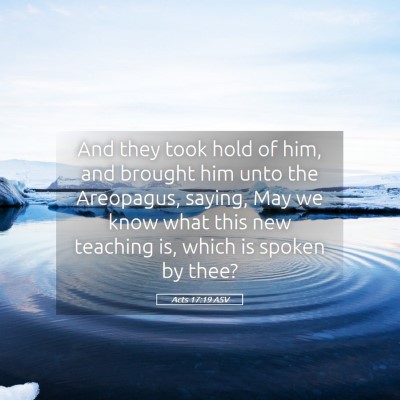 Picture 05 - Acts 17:19 ASV - And they took hold of him, and brought him unto - Bible Verse Picture