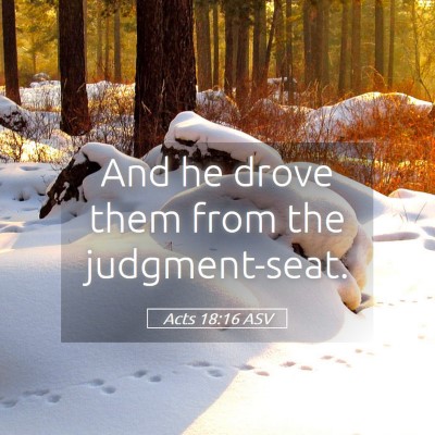 Picture 05 - Acts 18:16 ASV - And he drove them from the - Bible Verse Picture