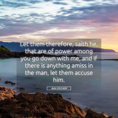 Picture 05 - Acts 25:5 ASV - Let them therefore, saith he, that are of power - Bible Verse Picture