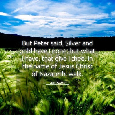Picture 05 - Acts 3:6 ASV - But Peter said, Silver and gold have I none; but - Bible Verse Picture