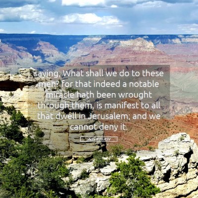 Picture 05 - Acts 4:16 ASV - saying, What shall we do to these men? for that - Bible Verse Picture