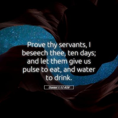Picture 05 - Daniel 1:12 ASV - Prove thy servants, I beseech thee, ten days; and - Bible Verse Picture