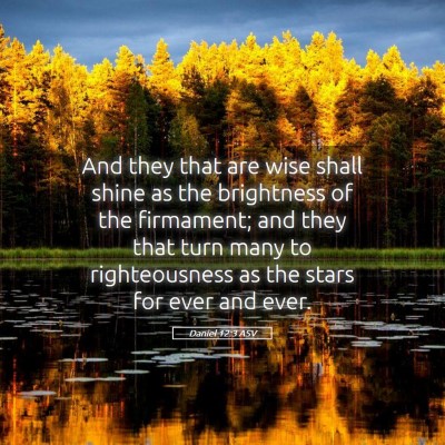 Picture 05 - Daniel 12:3 ASV - And they that are wise shall shine as the - Bible Verse Picture