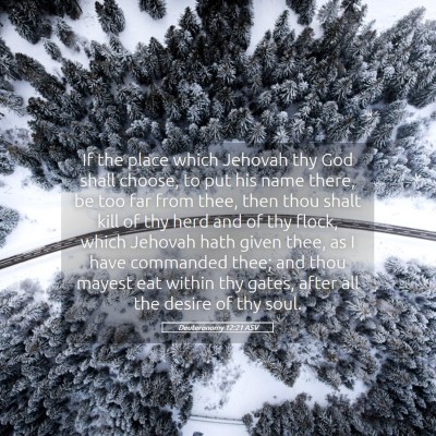 Picture 05 - Deuteronomy 12:21 ASV - If the place which Jehovah thy God shall choose, - Bible Verse Picture