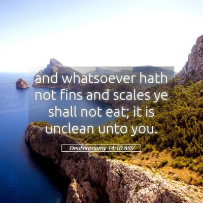 Picture 05 - Deuteronomy 14:10 ASV - and whatsoever hath not fins and scales ye shall - Bible Verse Picture