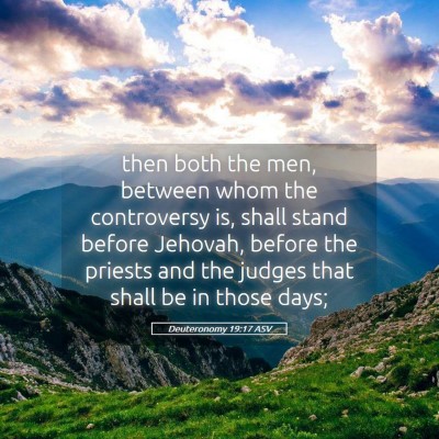 Picture 05 - Deuteronomy 19:17 ASV - then both the men, between whom the controversy - Bible Verse Picture