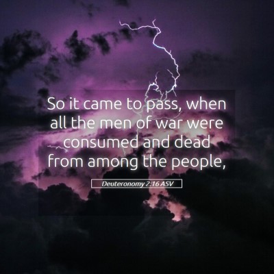 Picture 05 - Deuteronomy 2:16 ASV - So it came to pass, when all the men of war were - Bible Verse Picture