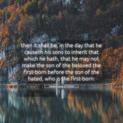 Picture 05 - Deuteronomy 21:16 ASV - then it shall be, in the day that he causeth his - Bible Verse Picture