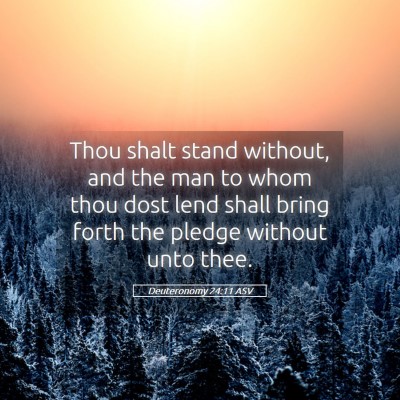 Picture 05 - Deuteronomy 24:11 ASV - Thou shalt stand without, and the man to whom - Bible Verse Picture