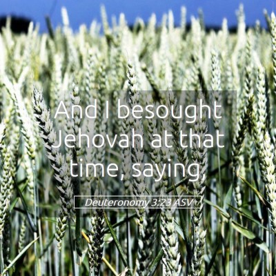 Picture 05 - Deuteronomy 3:23 ASV - And I besought Jehovah at that time, - Bible Verse Picture