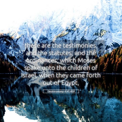 Picture 05 - Deuteronomy 4:45 ASV - these are the testimonies, and the statutes, and - Bible Verse Picture