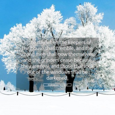 Picture 05 - Ecclesiastes 12:3 ASV - in the day when the keepers of the house shall - Bible Verse Picture