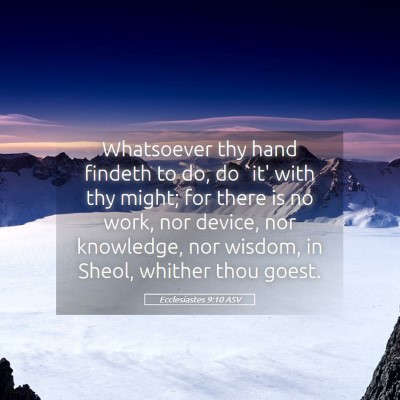 Picture 05 - Ecclesiastes 9:10 ASV - Whatsoever thy hand findeth to do, do `it' with - Bible Verse Picture