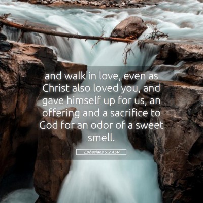 Picture 05 - Ephesians 5:2 ASV - and walk in love, even as Christ also loved you, - Bible Verse Picture