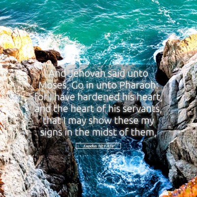 Picture 05 - Exodus 10:1 ASV - And Jehovah said unto Moses, Go in unto Pharaoh: - Bible Verse Picture