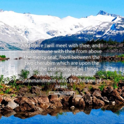 Picture 05 - Exodus 25:22 ASV - And there I will meet with thee, and I will - Bible Verse Picture