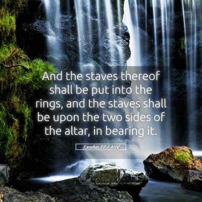 Picture 05 - Exodus 27:7 ASV - And the staves thereof shall be put into the - Bible Verse Picture