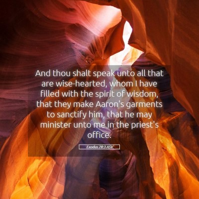 Picture 05 - Exodus 28:3 ASV - And thou shalt speak unto all that are - Bible Verse Picture