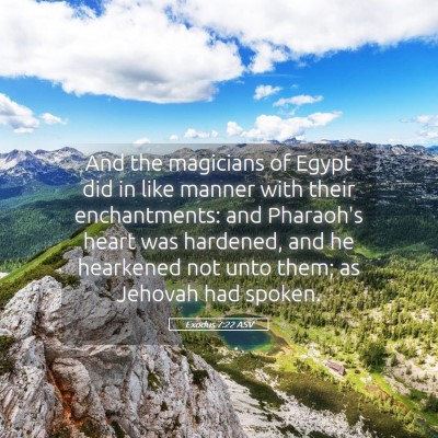 Picture 05 - Exodus 7:22 ASV - And the magicians of Egypt did in like manner - Bible Verse Picture