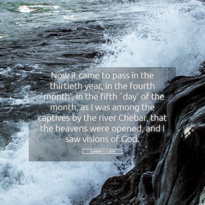Picture 05 - Ezekiel 1:1 ASV - Now it came to pass in the thirtieth year, in the - Bible Verse Picture