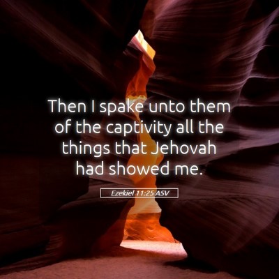 Picture 05 - Ezekiel 11:25 ASV - Then I spake unto them of the captivity all the - Bible Verse Picture
