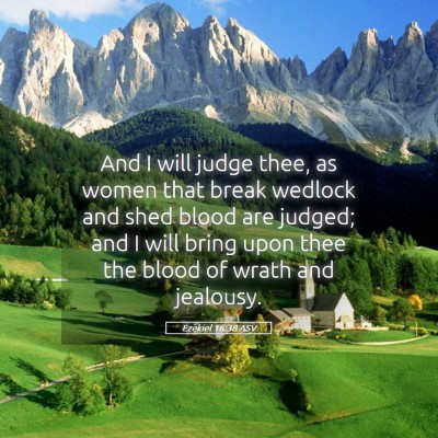 Picture 05 - Ezekiel 16:38 ASV - And I will judge thee, as women that break - Bible Verse Picture