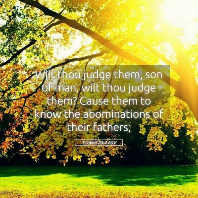 Picture 05 - Ezekiel 20:4 ASV - Wilt thou judge them, son of man, wilt thou judge - Bible Verse Picture