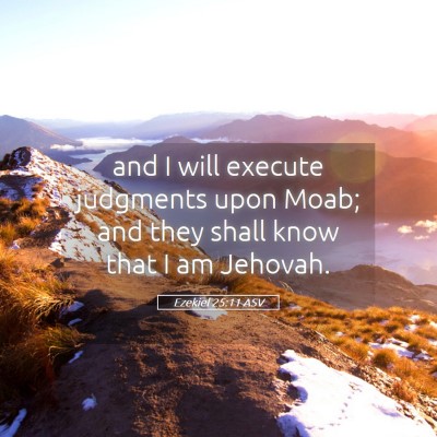 Picture 05 - Ezekiel 25:11 ASV - and I will execute judgments upon Moab; and they - Bible Verse Picture