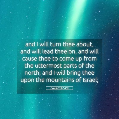 Picture 05 - Ezekiel 39:2 ASV - and I will turn thee about, and will lead thee - Bible Verse Picture