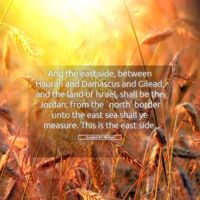 Picture 05 - Ezekiel 47:18 ASV - And the east side, between Hauran and Damascus - Bible Verse Picture