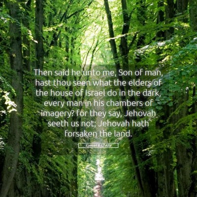 Picture 05 - Ezekiel 8:12 ASV - Then said he unto me, Son of man, hast thou seen - Bible Verse Picture