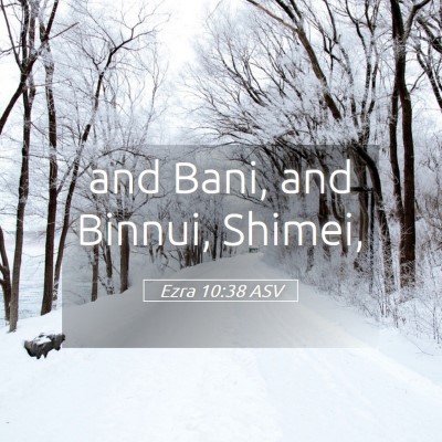Picture 05 - Ezra 10:38 ASV - and Bani, and Binnui, - Bible Verse Picture