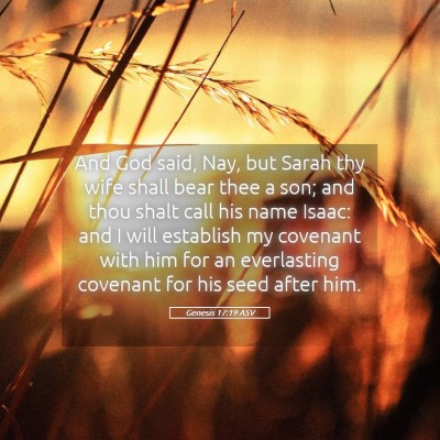 Picture 05 - Genesis 17:19 ASV - And God said, Nay, but Sarah thy wife shall bear - Bible Verse Picture