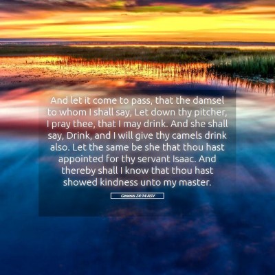 Picture 05 - Genesis 24:14 ASV - And let it come to pass, that the damsel to whom - Bible Verse Picture