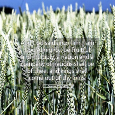 Picture 05 - Genesis 35:11 ASV - And God said unto him, I am God Almighty: be - Bible Verse Picture