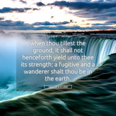 Picture 05 - Genesis 4:12 ASV - when thou tillest the ground, it shall not - Bible Verse Picture