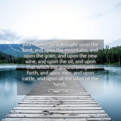 Picture 05 - Haggai 1:11 ASV - And I called for a drought upon the land, and - Bible Verse Picture