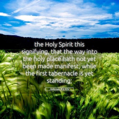 Picture 05 - Hebrews 9:8 ASV - the Holy Spirit this signifying, that the way - Bible Verse Picture