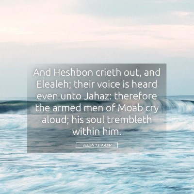 Picture 05 - Isaiah 15:4 ASV - And Heshbon crieth out, and Elealeh; their voice - Bible Verse Picture